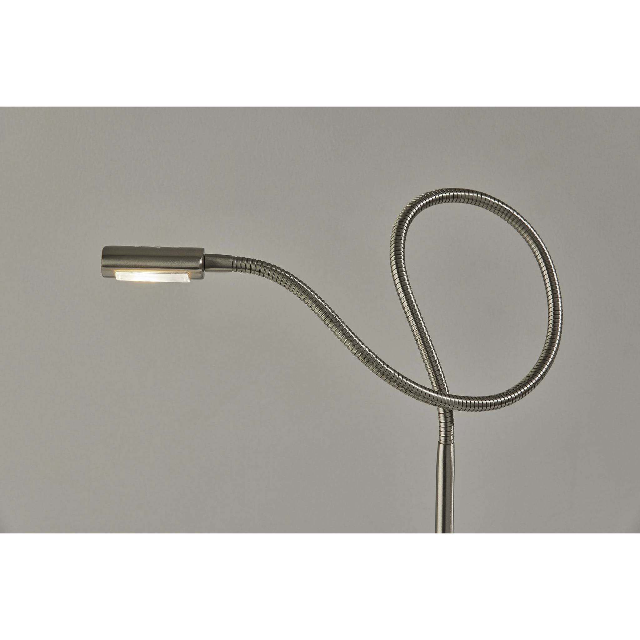 Eternity 21 inch 6.00 watt Brushed Steel Desk Lamp Portable Light