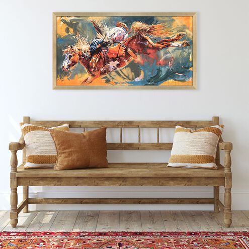 Colorado Heat Brown and Blue and Multi and Orange Framed Art