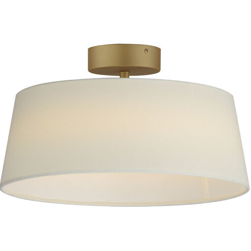 Paramount LED 16 inch Natural Aged Brass Flush Mount Ceiling Light