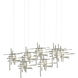 Tura 7 Light 53.6 inch Sterling Pendant Ceiling Light, Rectangular