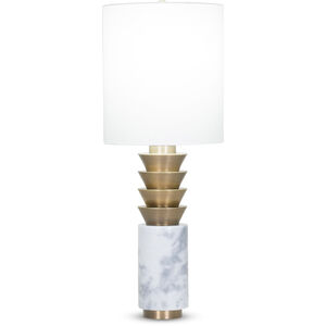 Abigail 34 inch 150.00 watt White Table Lamp Portable Light
