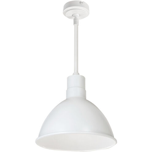 RLM White Recessed Stem Mounted LED Shade in 3000K, 3000, 60 in.