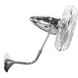 Matthews Gerbar Bruna Parede 21 inch Polished Chrome Directional Wall Fan