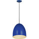 Z-Studio 1 Light 12 inch Blue Pendant Ceiling Light