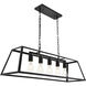Resolute 5 Light 38 inch Black Pendant Ceiling Light