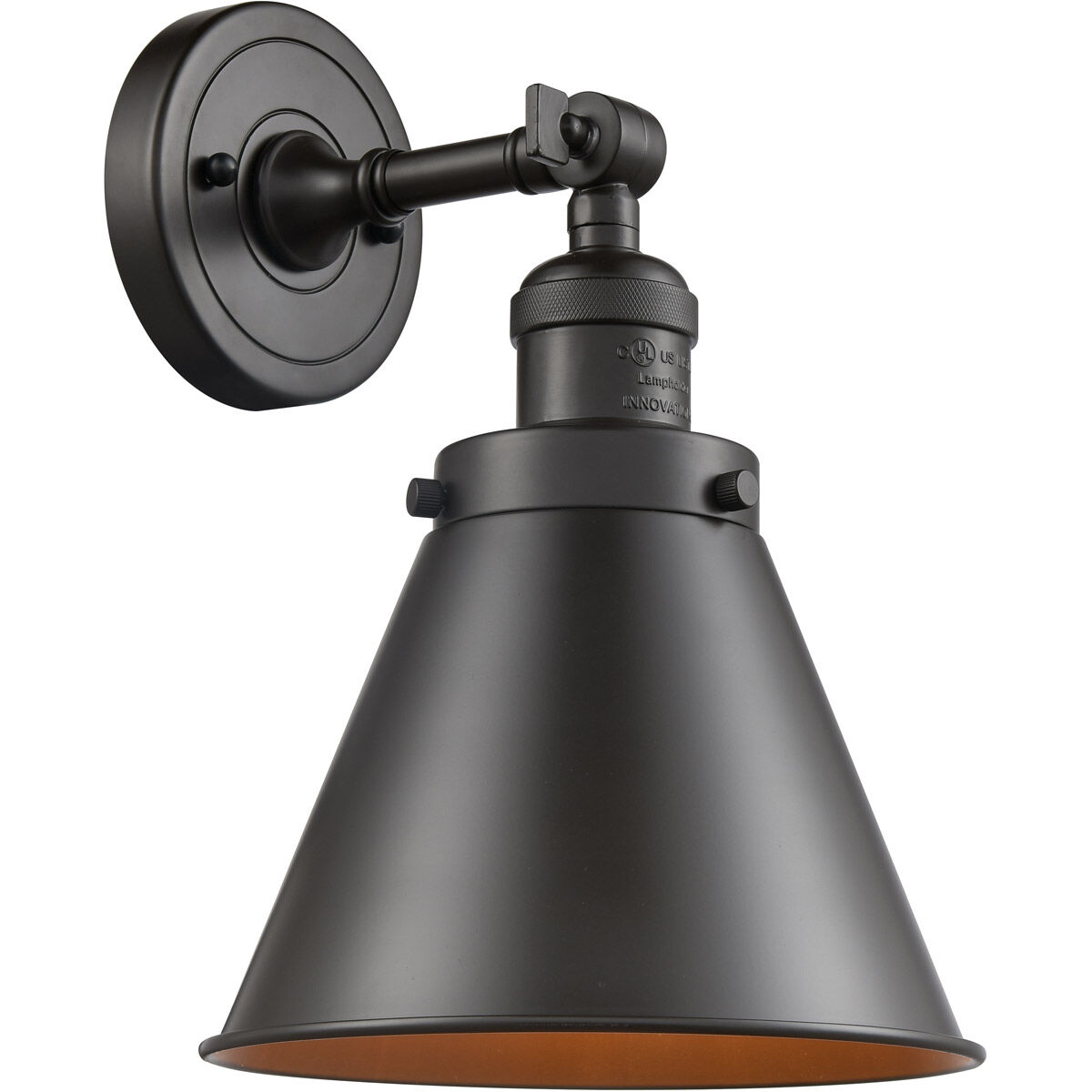 Franklin Restoration Appalachian 1 Light 8 inch Oil Rubbed Bronze Semi-Flush Mount Ceiling Light, Franklin Restoration