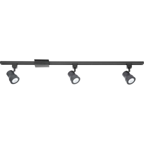 AC LED 3 Light 120 Black Track Kit Ceiling Light, Medium, Progress LED