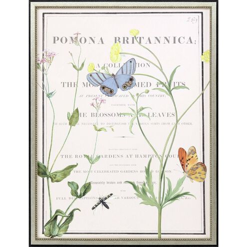 Florals Collection Green Framed Art