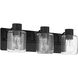 Rori 3 Light 20.25 inch Flat Black Vanity Light Wall Light