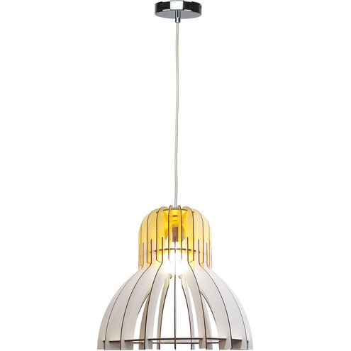 Canada 1 Light 17 inch White Single Pendant Light Ceiling Light