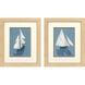 Azul La Mar Blue and White Framed Art, Propac