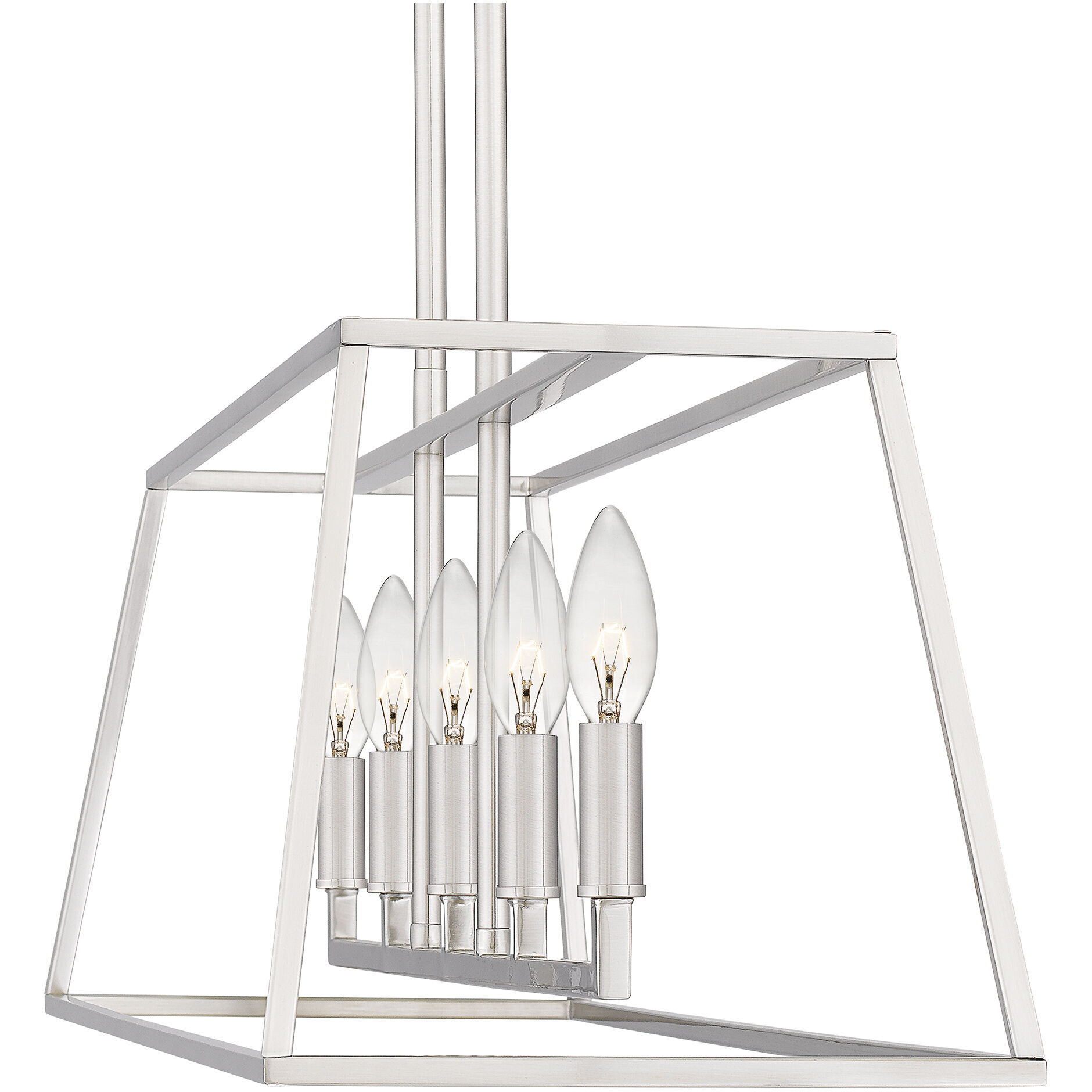 Prescott 5 Light 36 inch Brushed Nickel Island Light Ceiling Light