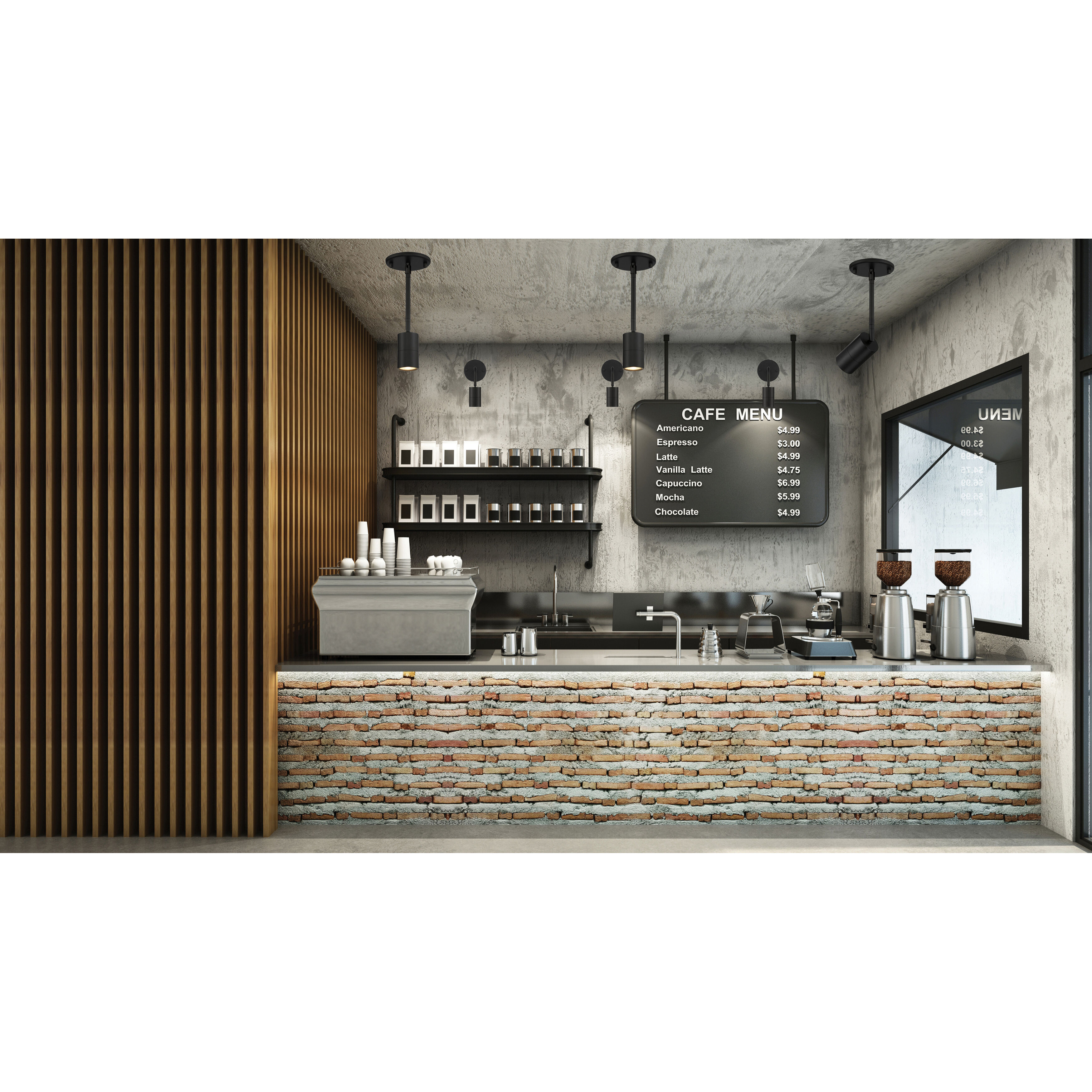 Café Matte Black 5.50 watt LED Spotlight