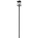 Rainer 5 Light 145.5 inch Black Outdoor Post Mounted Fixture in G9