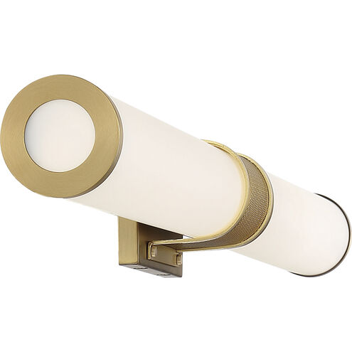 Caper LED 36 inch Brushed Brass Vanity Light Wall Light