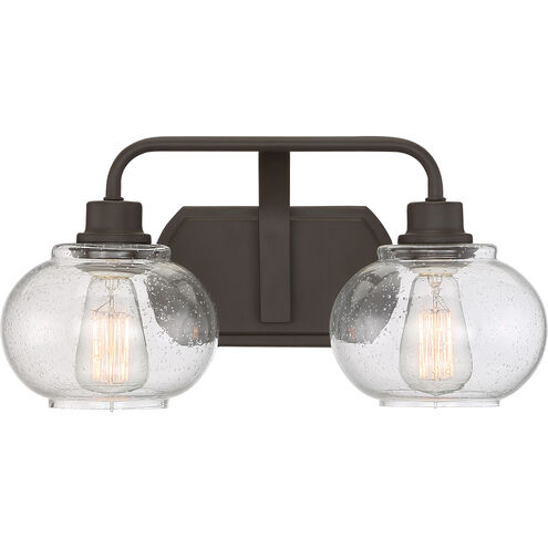 Trilogy 2 Light 17.5 inch Old Bronze Bath Light Wall Light