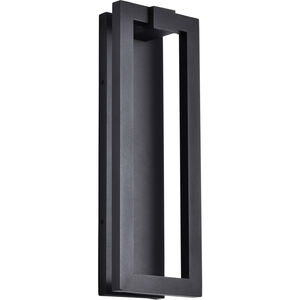 Crew LED 19.13 inch Sand Black Outdoor Wall Light