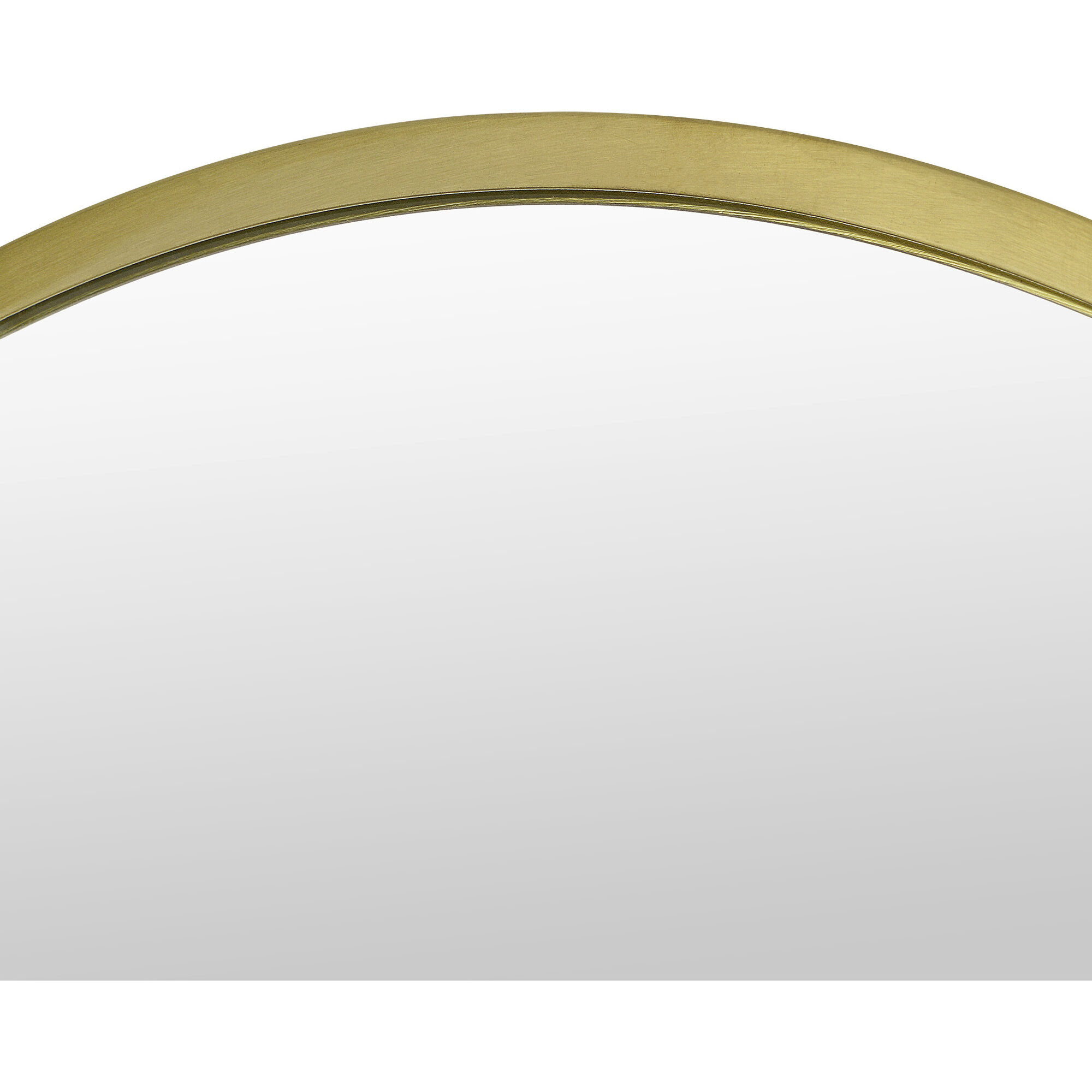 Grady 40 X 40 inch Clear and Satin Brass Wall Mirror