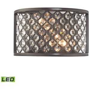 Genevieve LED 10 inch Oil Rubbed Bronze Sconce Wall Light