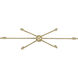 Yep Kennedy Island Light Ceiling Light in No Shade, Brushed Champagne Brass