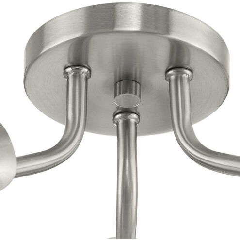 Cornett LED 24 inch Brushed Nickel Semi-Flush Mount Ceiling Light