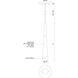 Ultra LED 2.13 inch Black Pendant Ceiling Light