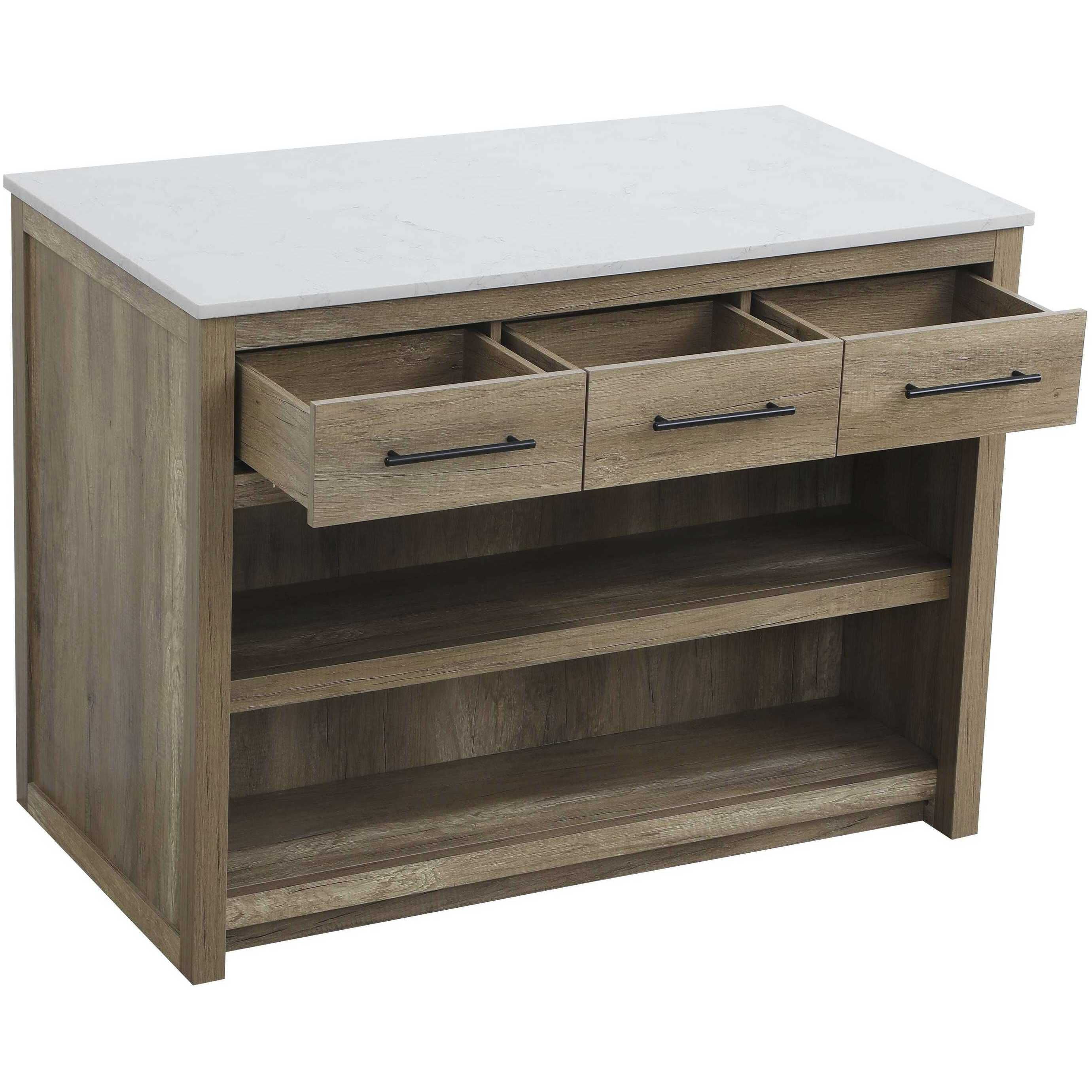 Porter Natural Oak Kitchen Island