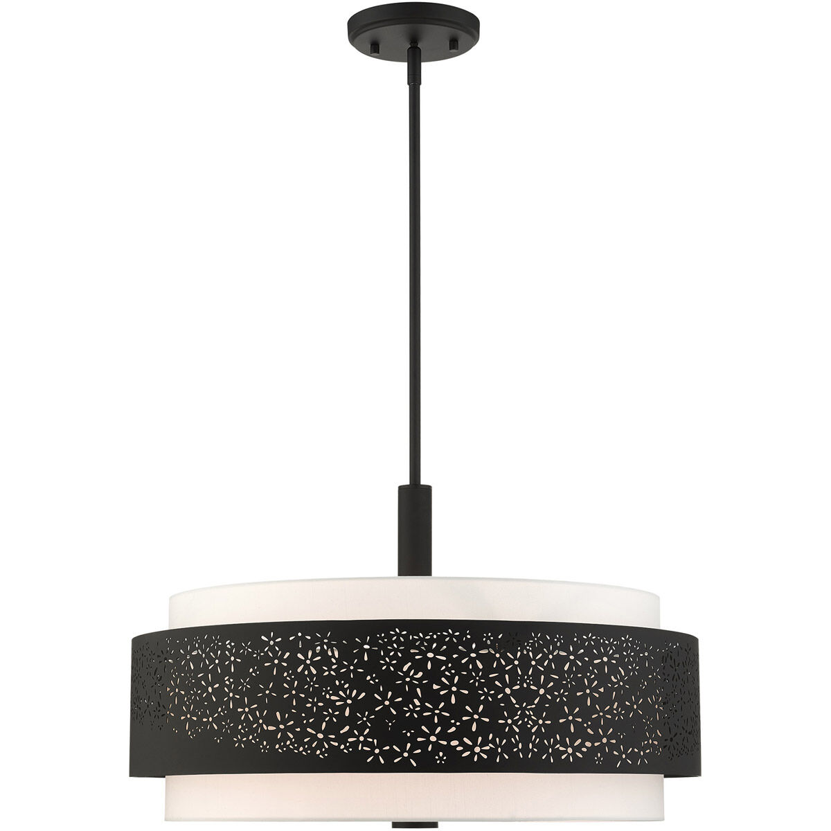 Noria 5 Light 24 inch Black Chandelier Ceiling Light