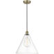 Berkshire 1 Light 16 inch Antique Brass Mini Pendant Ceiling Light