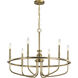 Capitol Hill 6 Light 29 inch Classic Bronze Chandelier 1 Tier Large Ceiling Light, Large