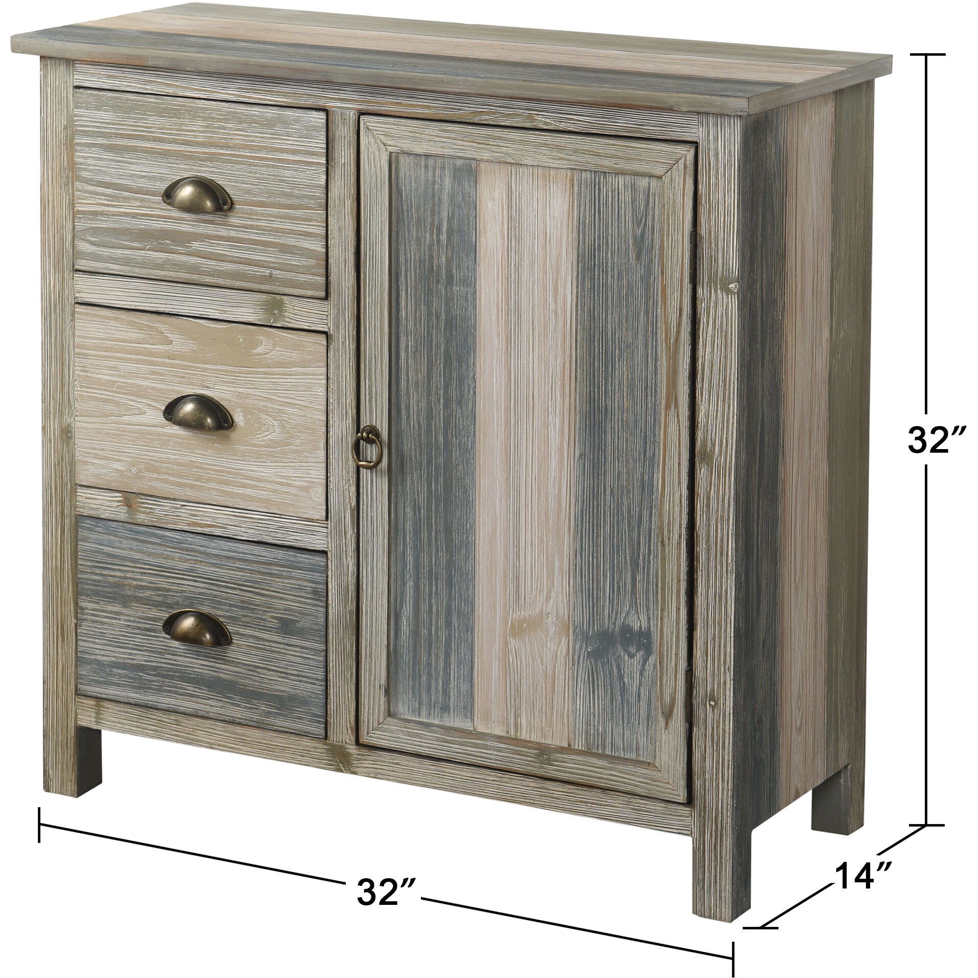 Signature Blue and Grey Cabinet
