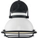 Upton 1 Light 11 inch Gloss White and Textured Black Outdoor Wall Fixture