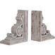 Signature 7 X 4 inch Distressed Taupe Book Ends