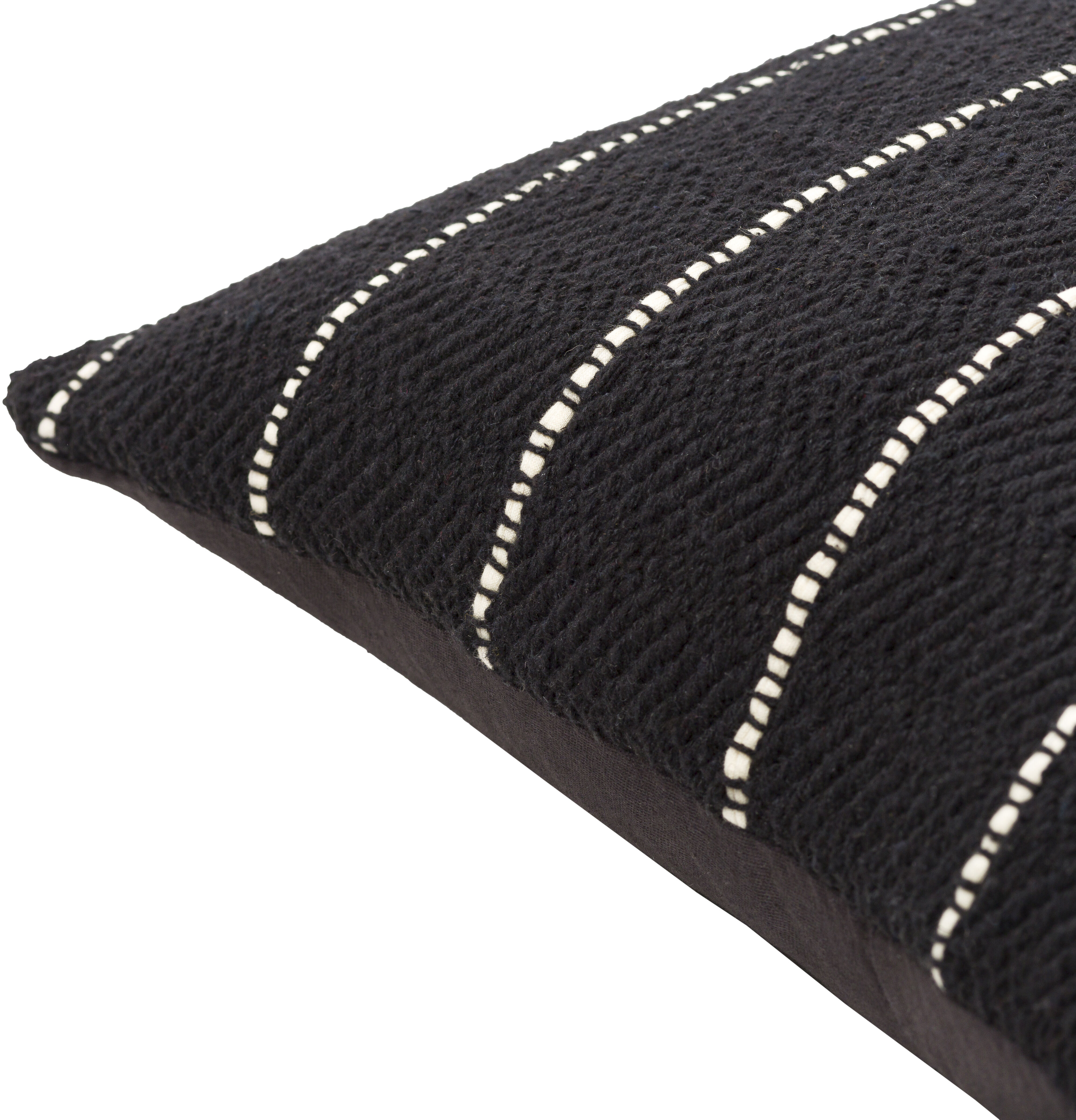 Ontario 20 inch Black Pillow Kit in 20 x 20, Square