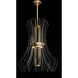 Newton 3 Light 27.5 inch Gold Pendant Ceiling Light in Down