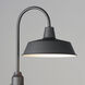 Pier M 1 Light 20.25 inch Black Outdoor Post Lantern, Post Lantern