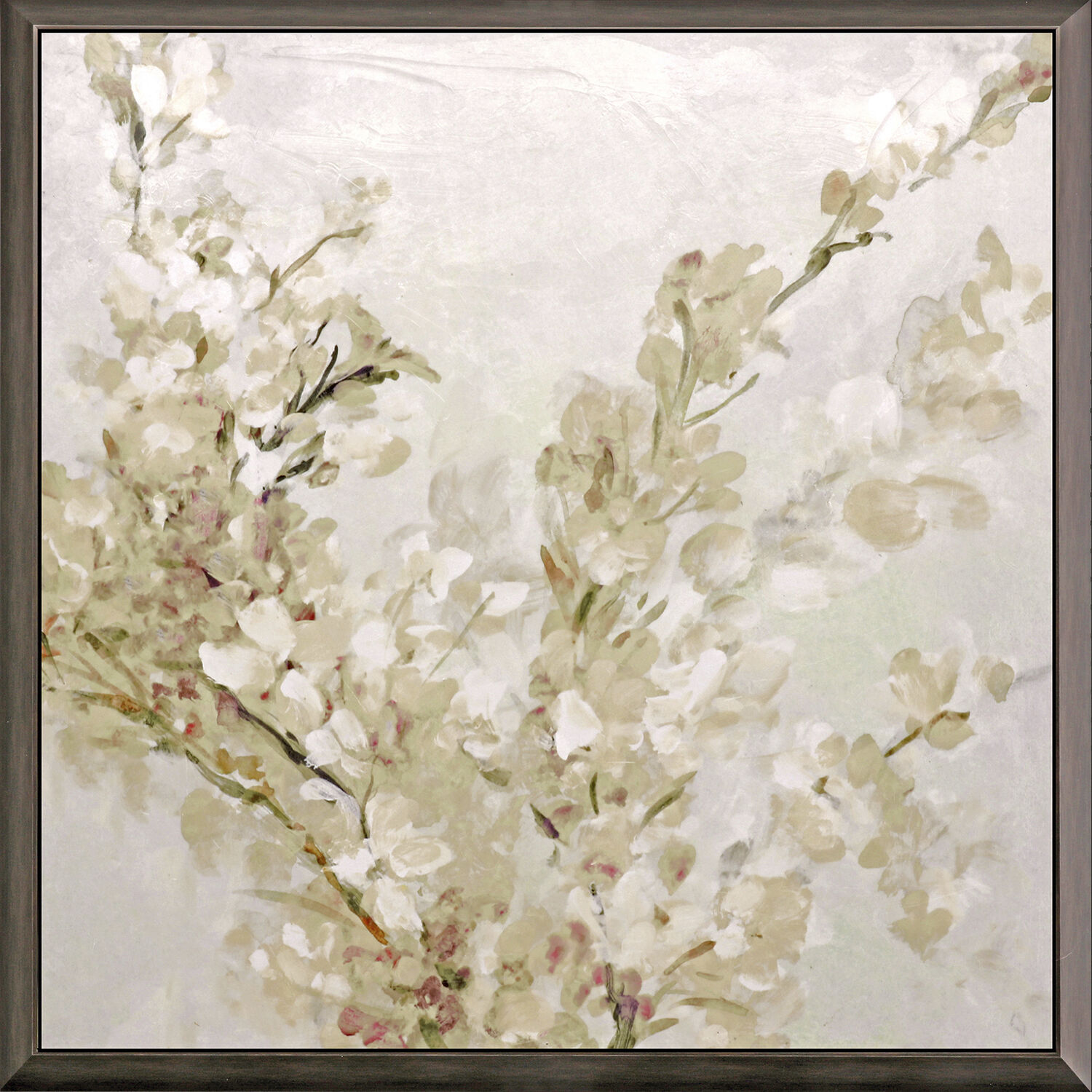 Fragile Beauty Pink and Beige and White Framed Art