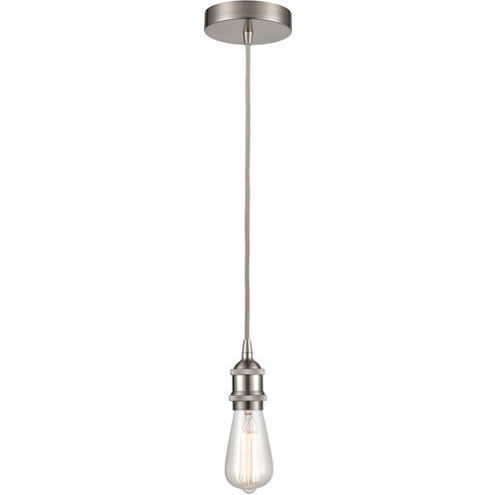 Edison LED 2.5 inch Satin Nickel Mini Pendant Ceiling Light