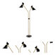 Jared 60 inch 60 watt Antique Brass Floor Lamp Portable Light