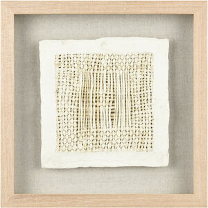 Simple Weave Cream with Natural and Clear Framed Wall Art, II