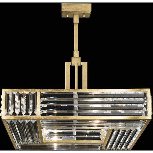 Crystal Enchantment 4 Light 25 inch Gold Pendant Ceiling Light