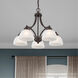 Somerset 5 Light 25 inch English Bronze Dinette Chandelier Ceiling Light