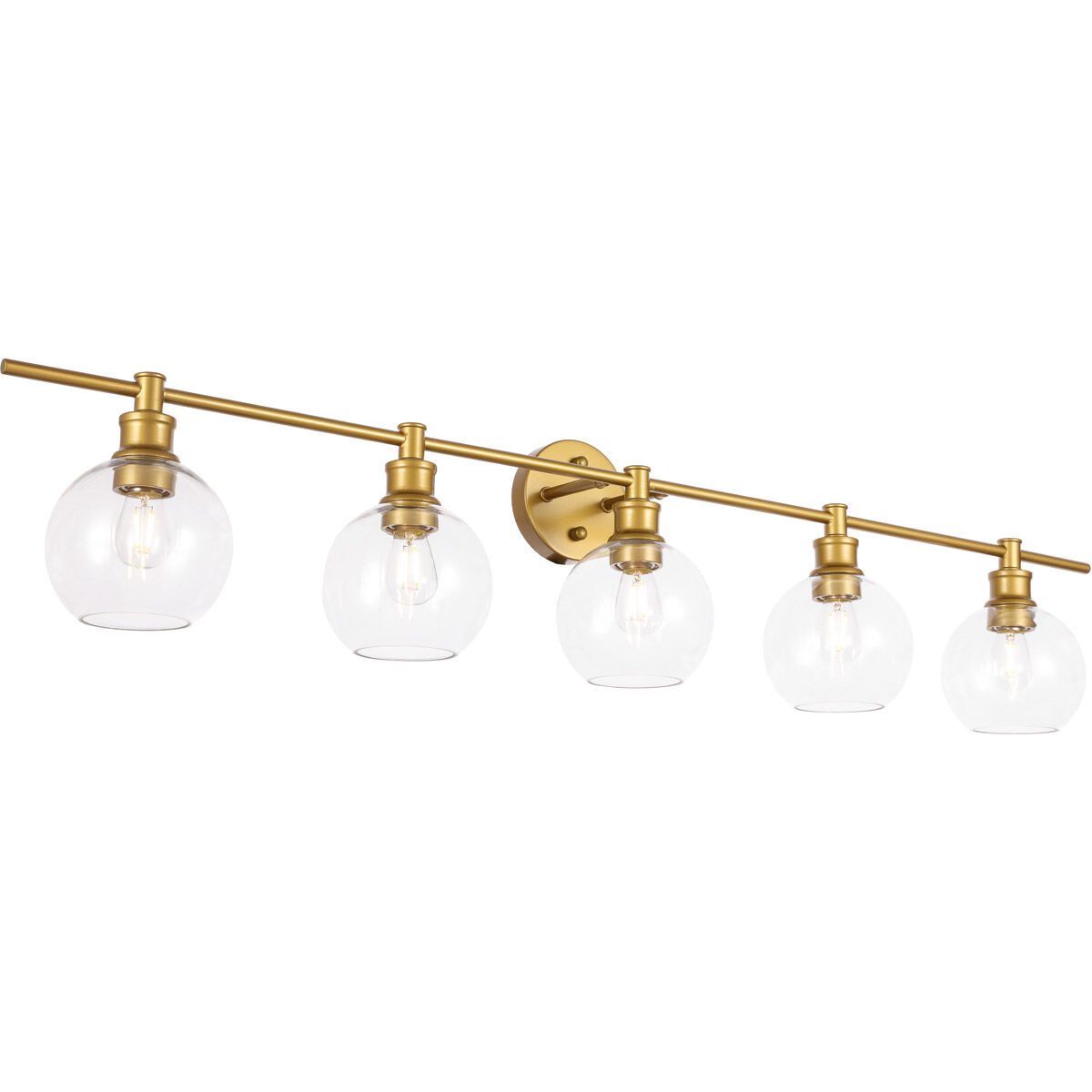 Collier 5 Light 47 inch Brass Wall sconce Wall Light