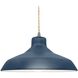 Radiance LED 15.5 inch Midnight Sky and Matte White and Brushed Nickel Pendant Ceiling Light