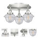 Oxford 3 Light 18.25 inch Satin Nickel Flush Mount Ceiling Light in Seedy