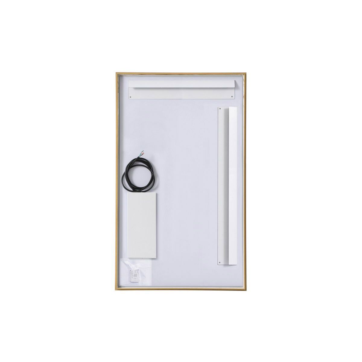 Pier 30 X 24 inch Brass LED Mirror