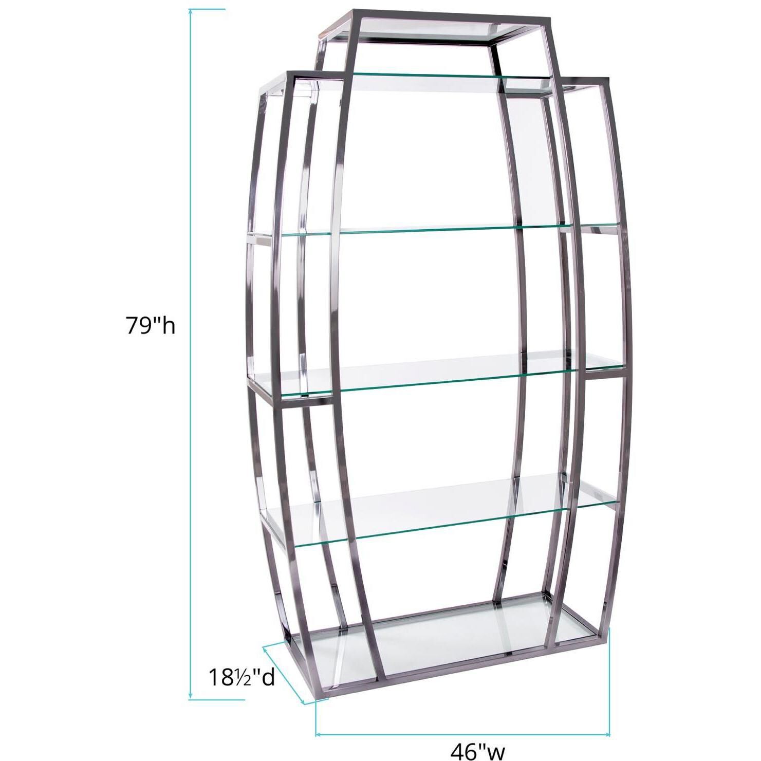 Carter 79 X 46 inch Nickel Etagere