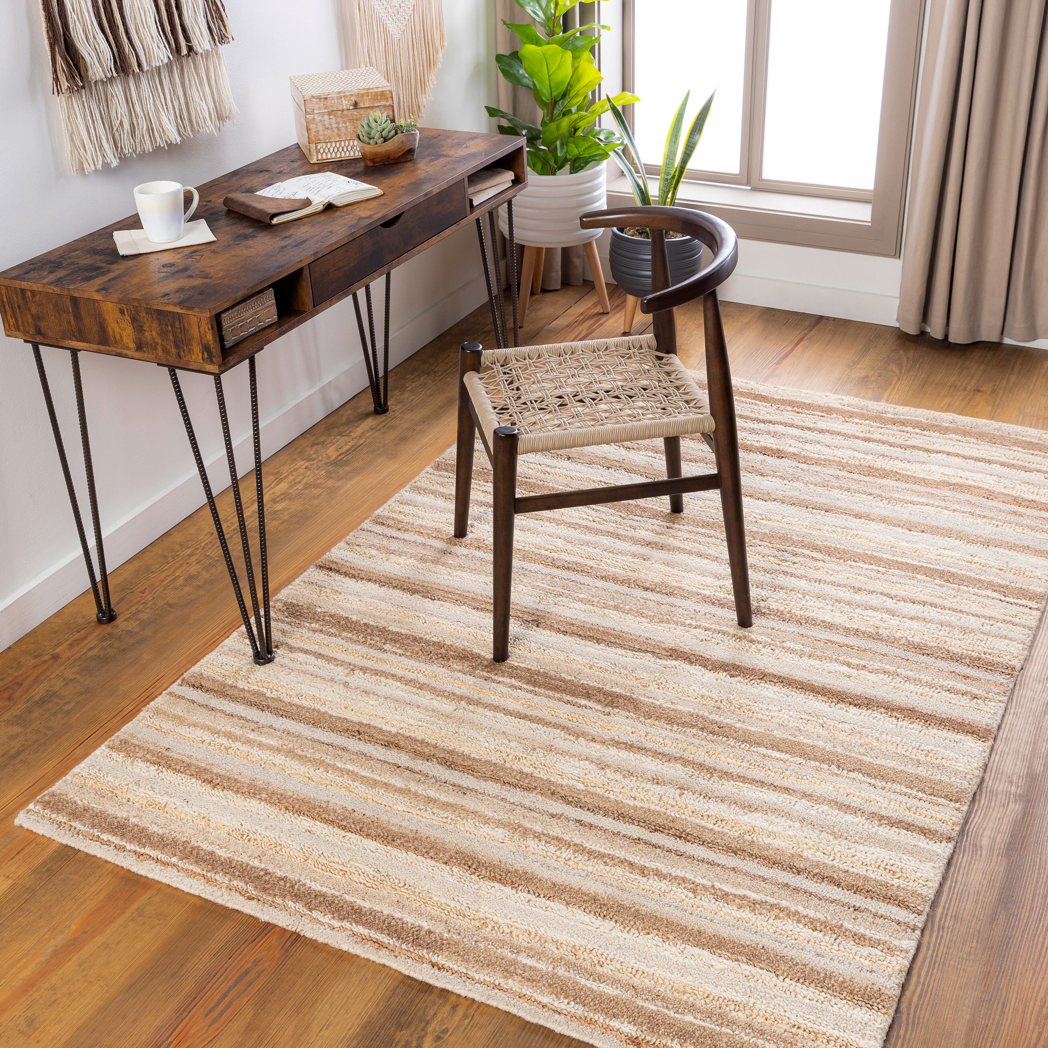 Petra 120 X 96 inch Dark Brown Rug in 8 x 10, Rectangle