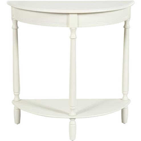 Tinsle 28.25 X 11.8 inch Farmhouse White Console Table