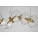 Canada 6 Light 12 inch Brass Gold Chandelier Ceiling Light